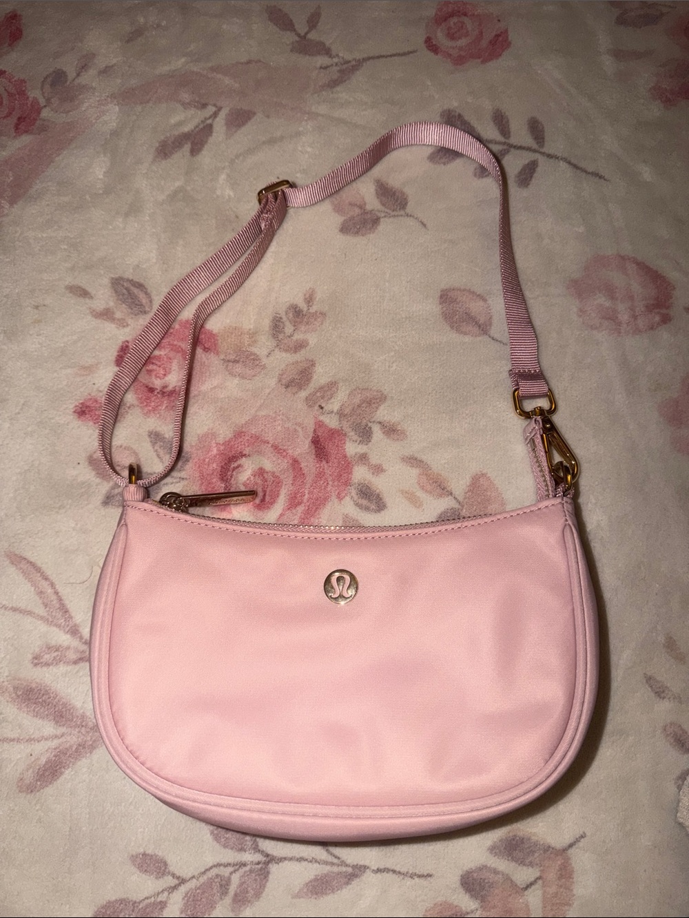lululemon athletica Soft Pink Crossbody Shoulder Bag